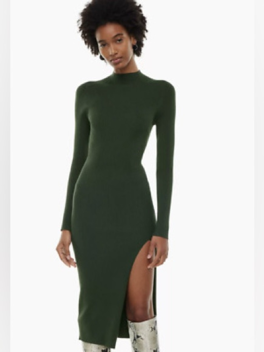 Wilfred Alchemy Dress in dark green